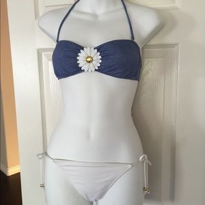 Victoria secret daisy bikini with removable strap